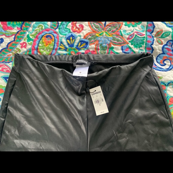 EXPRESS leather leggings, never worn! - Picture 2 of 4
